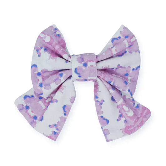 Lavender Ink Blot Sailor Bow